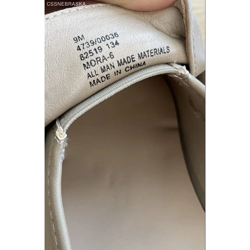 Pierre Dumas Mora-6 Taupe Platform Penny Loafer Mules Women's Size 9 NEW - Picture 7 of 7